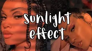 HOW TO ADD SUNLIGHT TO PHOTOS GOLDEN HOUR EFFECT TUTORIAL
