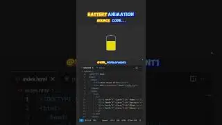 Battery Animation with HTML & CSS #javascript #animation #coding #python #programming #htmlcss #css