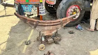 How to repair leaf springs | Hand made Weak Bushing changing, Leaf Springs Bushing in handmade Style