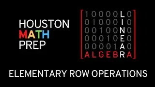 Elementary Row Operations (Linear Algebra)