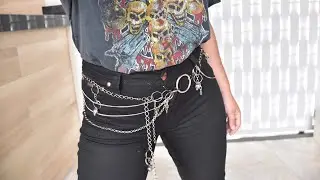 DIY: Como fazer cinto de corrente super estiloso (TUMBLR) - Camila Carregal