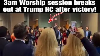 WOW😳 Early Morning Worship at Trump HC After Trump’s Win Yesterday