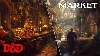 D&D Market Ambience & Music | 1 Hour of Fantasy TTRPG Background Music