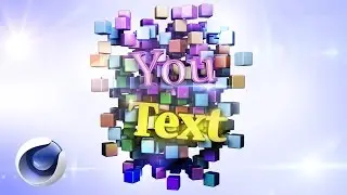 Создание не сложного 3D текста в Cinema4D r15.