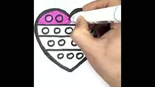 Draw a heart for children | рисуем сердце для детей | bolalar uchun yurak chizish