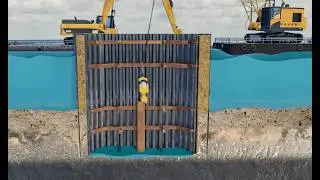 CASSION FOUNDATION Underwater Bridge Construction!Spot the Fatal Mistake # construction
