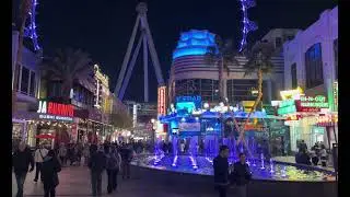 Las Vegas Street Tour | Ferris Wheel | 4k