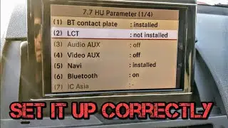 Mercedes W204 Back Up Camera Settings