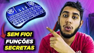 MINI TECLADO Controle Sem fio Para SMART TV, Pc, TV BOX e MUITO Mais! Unboxing Review