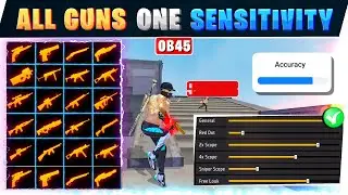 All guns one sensitivity ✅ || Free fire headshot setting tamil || One tap sensitivity 🔥 || OB45