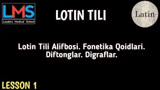 Lotin Tili Alifbosi | Fonetika | Diftong | Digraf
