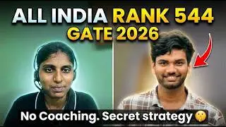 How to Crack GATE Without Coaching? | AIR 544 Strategy & Resources (Telugu)