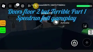 Doors floor 2 but Terrible Part 1 Speedrun full gameplay