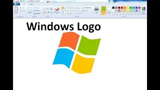 How to Draw Windows logo  on Ms Paint