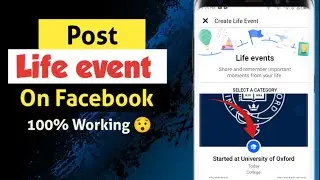 How to post life event on facebook