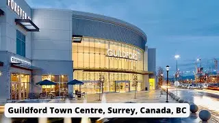 Walking Through Guildford Town Centre, Boxing Day, Shopping Mall, Surrey, Canada, BC, asmr