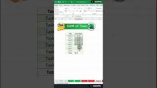 🤔SUM of TIME in Excel || Excel Tips || MS Excel