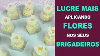 ENSINANDO FLOR no BICO para BRIGADEIROS - Flower Cake