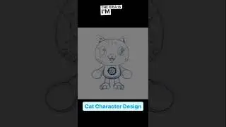 Designing a Cat Mascot #art #shorts
