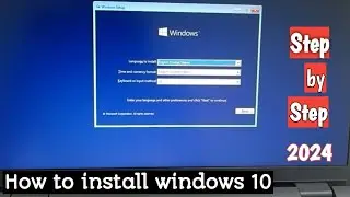 How to Install windows 10 from USB | Windows 10 installation 2024 {22h2 }