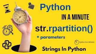 str.rpartition(sep) - Split Python Strings at Last Occurrence of Separator