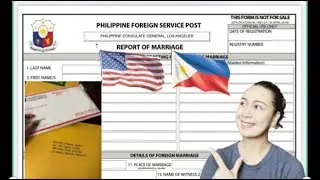 How to Fill out Report of Marriage Form / Filipinos Married Abroad / Reminders / USA