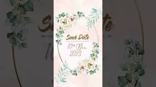 Wedding Invitation Template For Whatsapp ✨ | #shorts #weddinginvitation