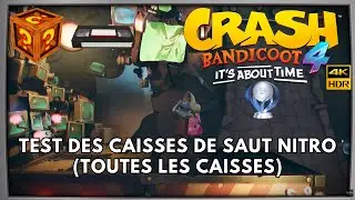 Crash Bandicoot 4 100% - Partie 71 : Test des caisses de saut Nitro (Toutes les Caisses Cassette 14)