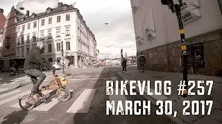 Bikevlog #257 - Small-wheel folding bike high speed chase