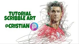 CARA EDIT FOTO KEREN DI PICSART || SCRIBBLE ART