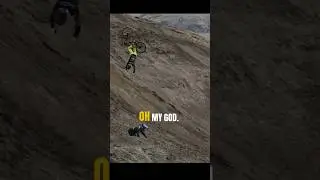Brutal backflip bike crash 😬 #crazy #mtb #crash #bike