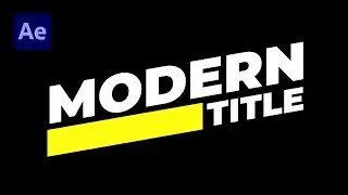 Dynamic Text Animation - After Effects Tutorial - Modern Title Animation