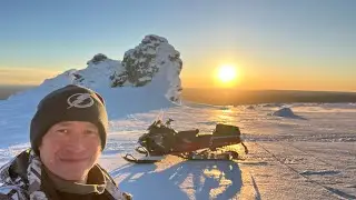 Пермский край гора Ослянка Путешествие на Снегоходах aodes SNOWCROSS 100 и BRP 