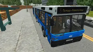 Обычный день автобусе ка в Pbsu, on Maz 105.041, Novopolotsk
