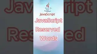Java Script reserved words📃