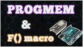 How to use PROGMEM and F() macro - esp32 - arduino
