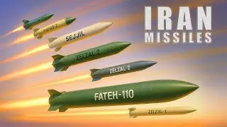 🚀IRAN Missiles Size & Range Comparison | 3D