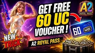 BGMI 2.8 NEW TRICK😱GET FREE 60 UC VOUCHER IN  A2 ROYAL PASS😍BGMI 60 UC VOUCHER KAISE LE🔥FREE A2