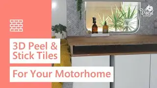 DIY motorhome "no mess" makeover with self adhesive vinyl tiles