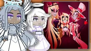 Hazbin Hotel Heaven React To Hell | Adam, Lucifer, Alastor | Gacha react