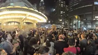 Protest in front of grand central