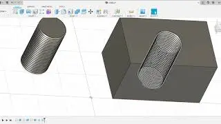Fusion 360, объёмные фигуры, резьба, срезы, подготовка резьбы под печать на 3Д принтере