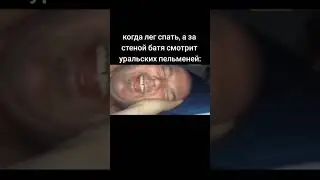 Когда лёг спать, а за стеной отец смотрит уральских пельменей. (NewТикток мем)