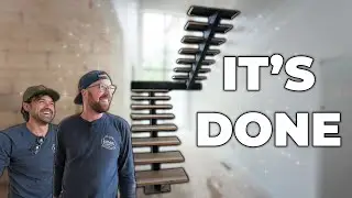 THE INSTALL  - Giant Mono Stringer Staircase Build (Part 3)