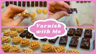 Relax & Watch Me Varnish Earrings For My Polymer Clay Jewelry Shop!