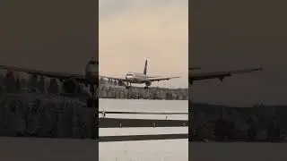 Plane spotting United A320 at Jackson hole Airport #aviation #landing #msfs2020 #unitedairlines