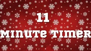 11 Minute Winter Timer Countdown - Snowing