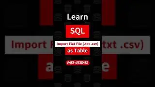 SQL - Import Flat File