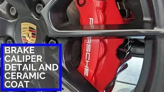 Brake caliper cleaning and ceramic coat application - automotive ASMR