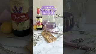#ad 🪻 Lavender French 75 #Mocktail made with @Torani #floraldrinks #shorts